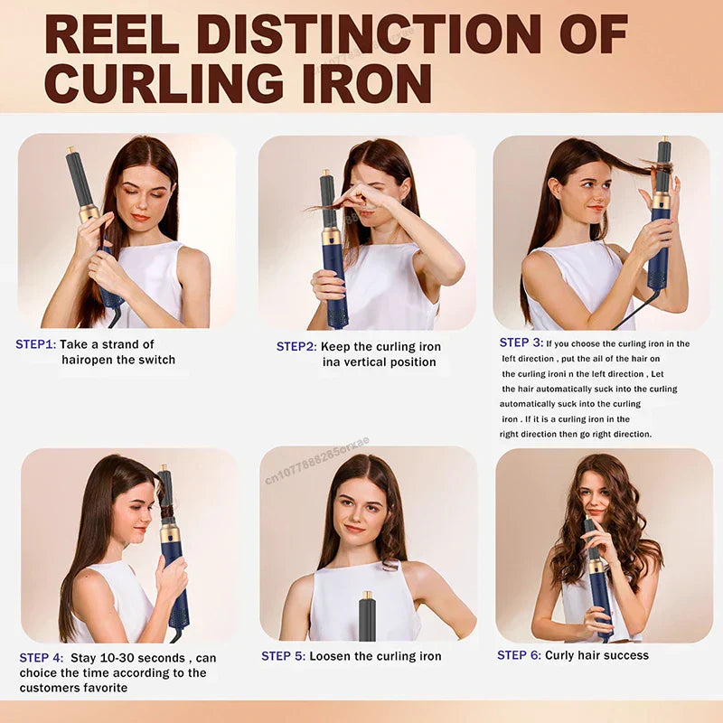 5-in-1 Professional Hair Styler and Dryer Hot Air Styler Comb-4