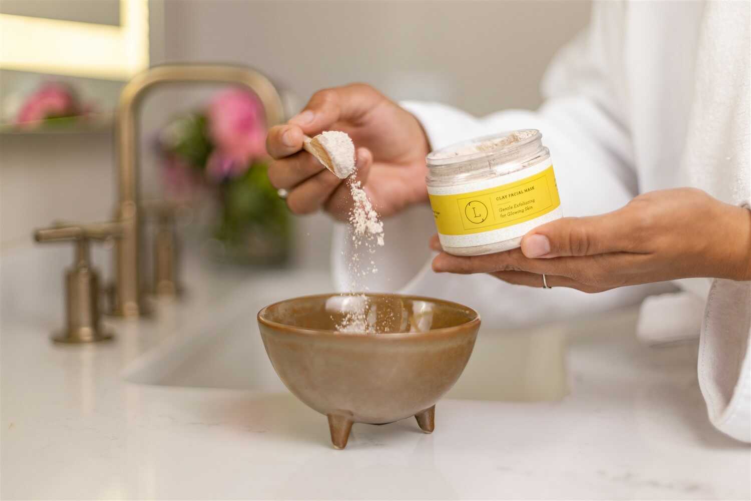 Natural Clay Facial Mask, Exfoliating Mask, Glowing skin Mask-4