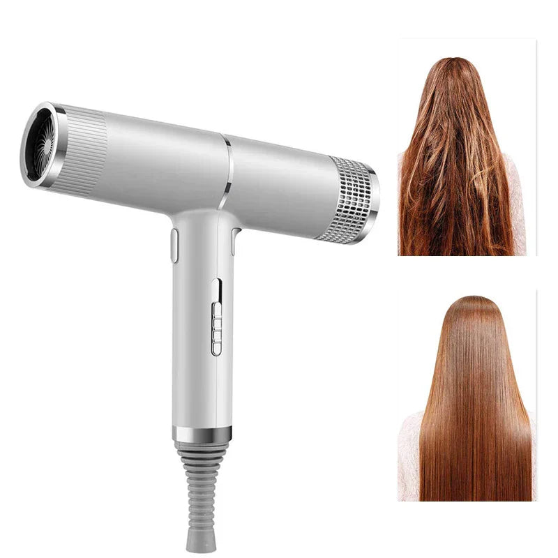 Strong Wind Hair Dryer with Blue Light & Anion Technology