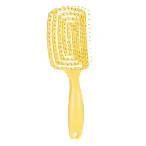1Pcs Elastic Massage Comb Hollow Out Hair Brush Scalp Massage Combs