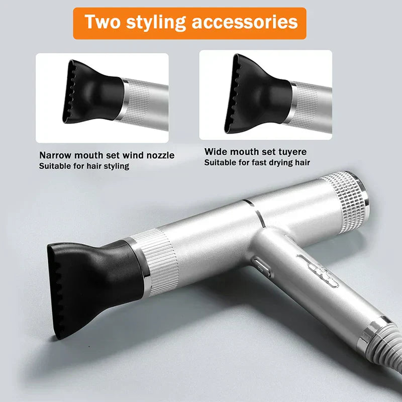 Stipraus vėjo plaukų džiovintuvas su mėlyna šviesa ir anijonų technologija