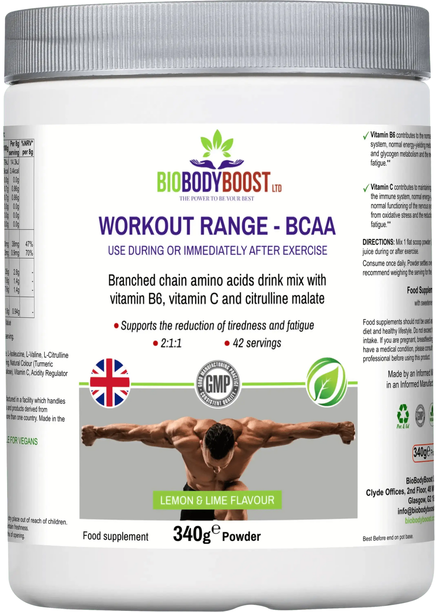 BCAA Amino Acids Drink Mix – Muscle & Endurance-0