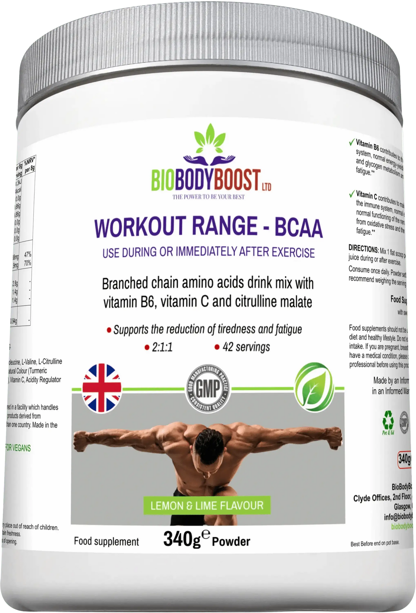 BCAA Amino Acids Drink Mix – Muscle & Endurance-3