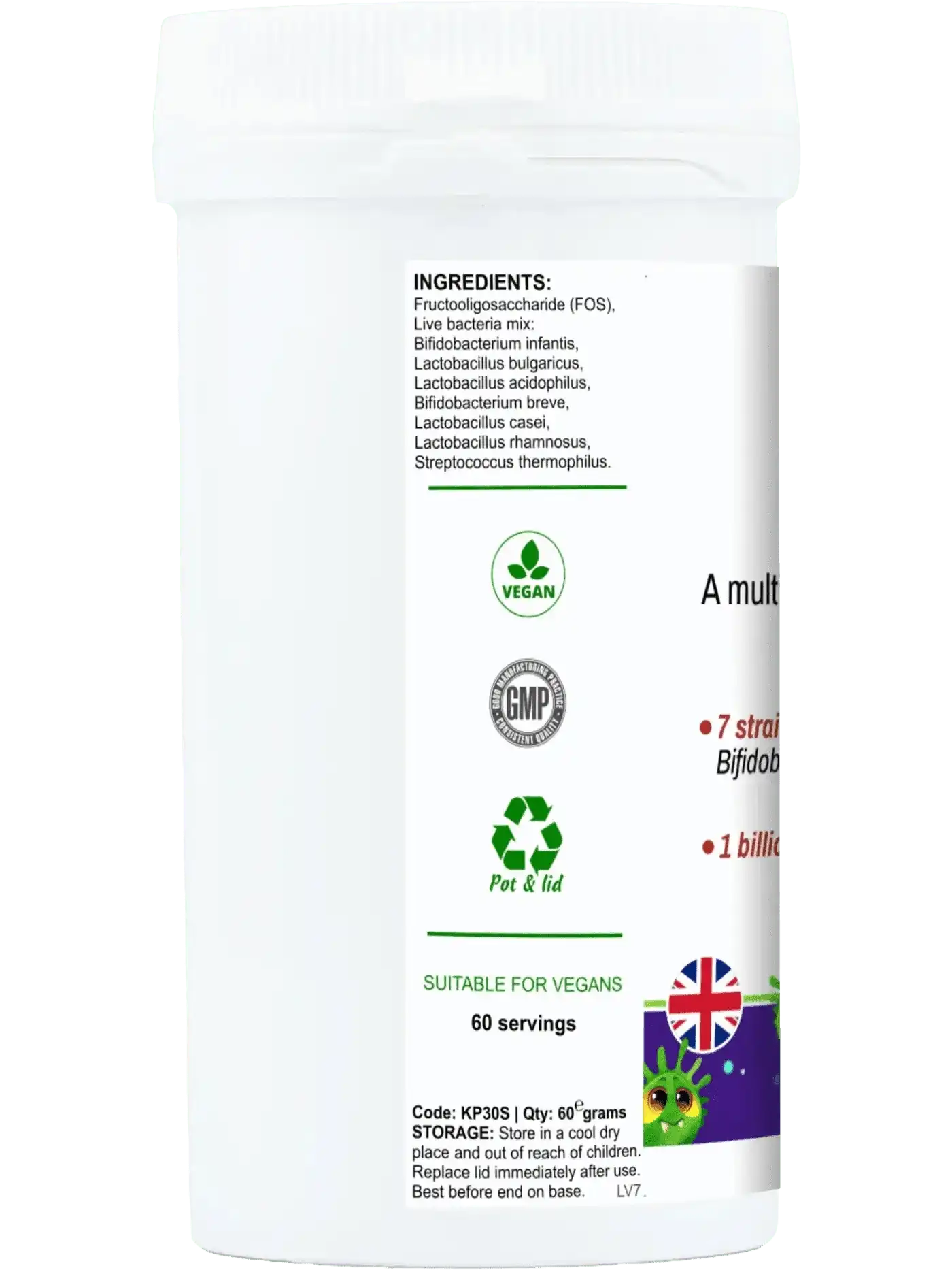 Little BioGut - Vegan Kids Probiotics